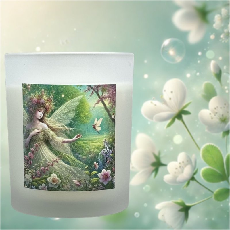 Fragrance Melting Wax Cup Natural Soy Wax Fragrance Candle Cup Spring Flower Rhythm Exclusive Special Fragrance Experience - เทียน/เชิงเทียน - ขี้ผึ้ง ขาว