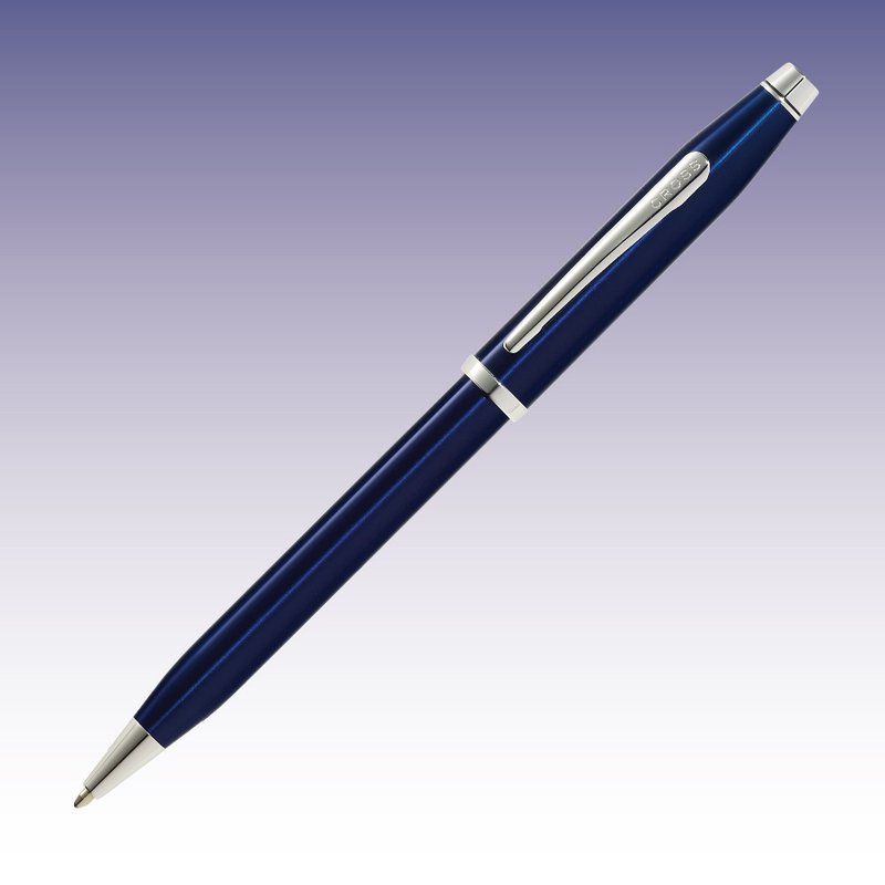 CROSS Century II新世紀半透藍亮漆原子筆免費刻字  (原廠正貨) - 原子筆/中性筆 - 其他金屬 藍色