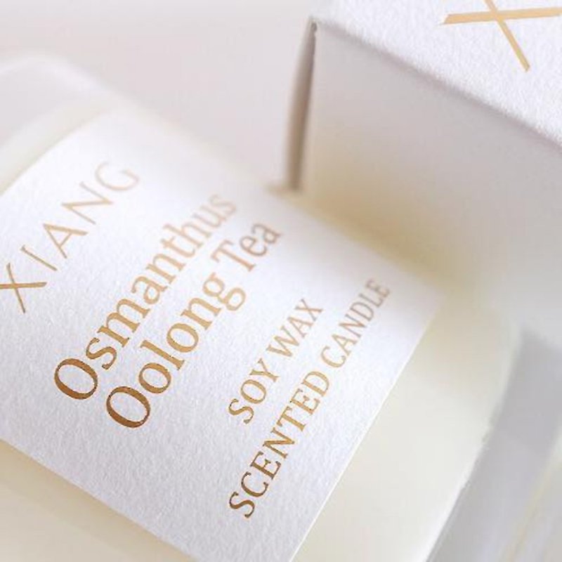 XIANG鑲香。Osmonthus Ooolong soy wax scented candle 190g - Candles & Candle Holders - Wax 