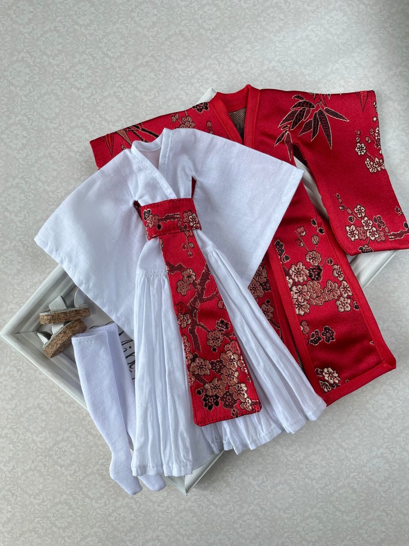 clothes for blythe doll - 玩偶/公仔 - 棉．麻 紅色