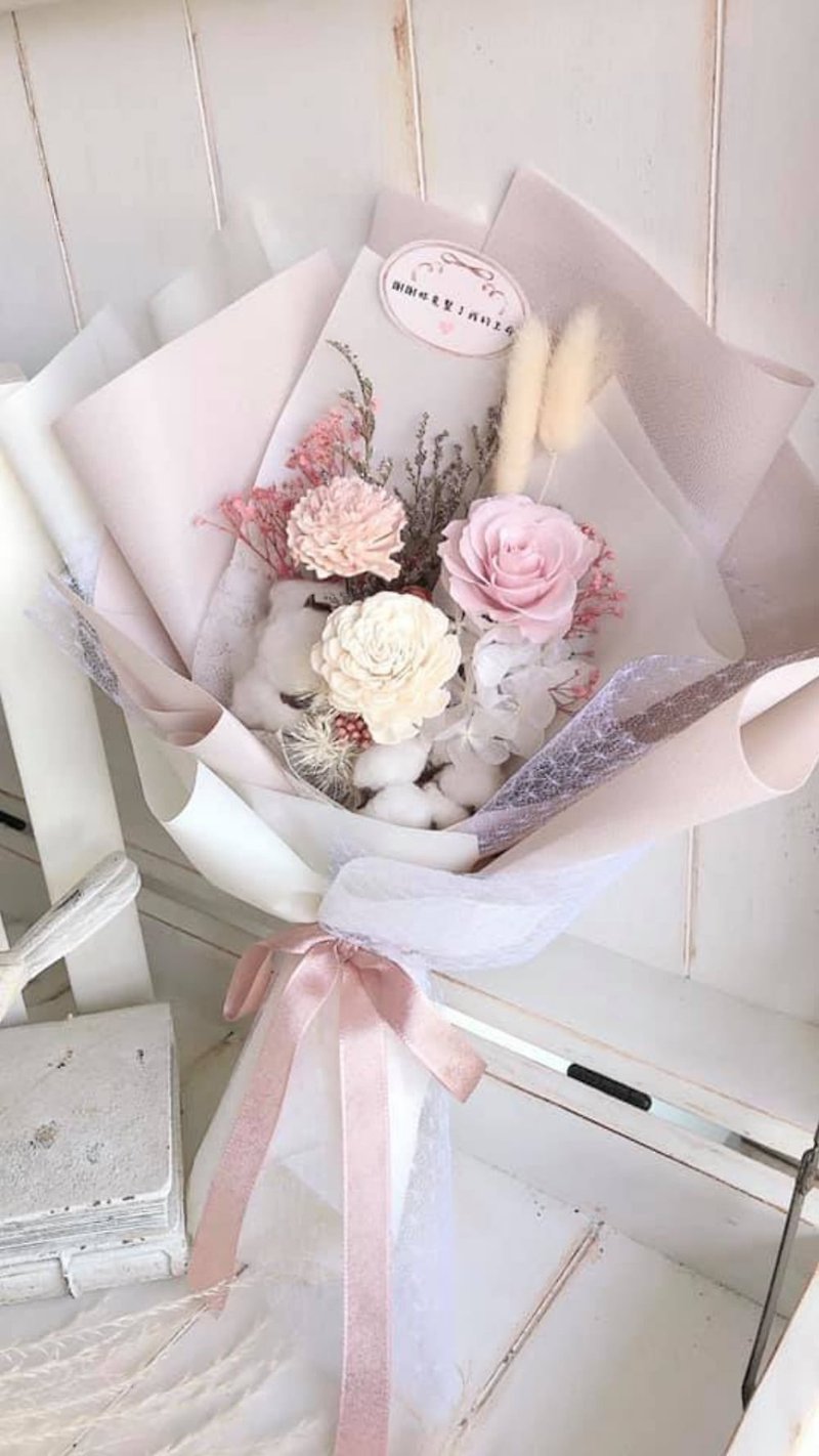 Korean lotus root scented immortal bouquet/scented bouquet/proposal bouquet/birthday bouquet/valentine's day bouquet - Dried Flowers & Bouquets - Plants & Flowers 