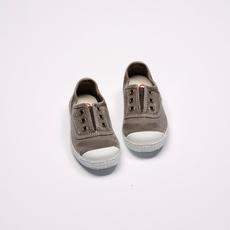 西班牙國民帆布鞋 CIENTA 70777 34 水泥灰 洗舊布料 童鞋 - 男/女童鞋 - 棉．麻 灰色