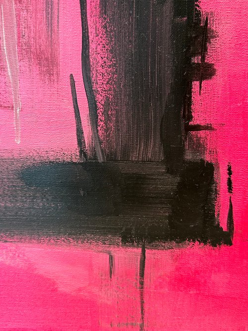 抽象画　アクリル画 抽象画「No.011」アクリル画 S0号 春 花畑 インテリア 絵画