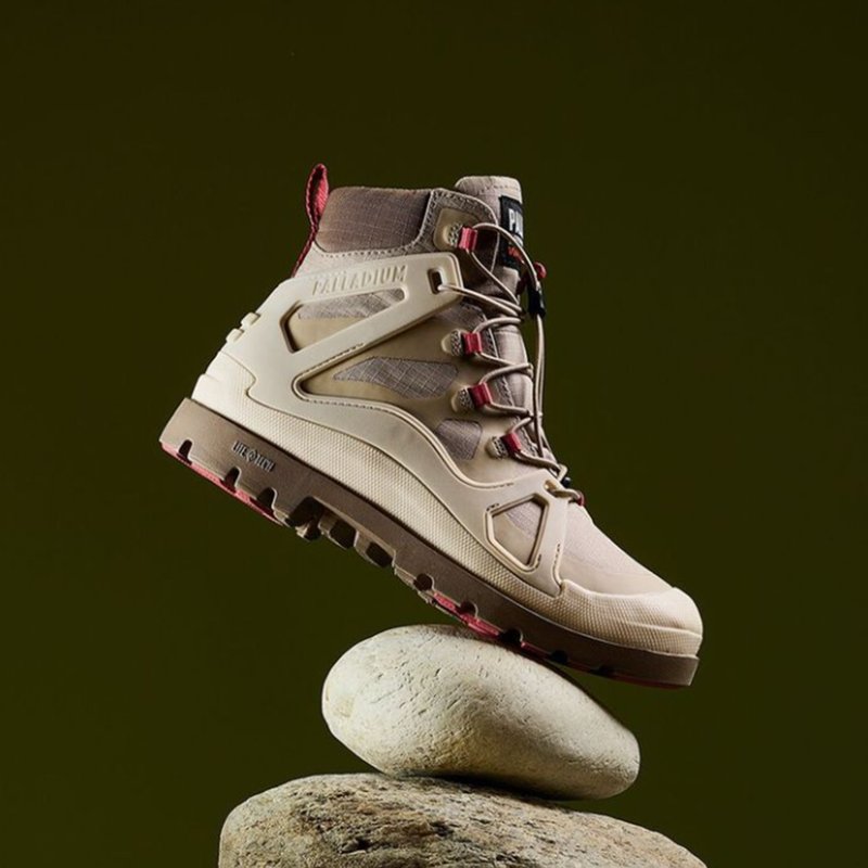 PALLADIUM PAMPA CAGE WP+ 橘標金屬色防水靴 曾敬驊ft.韓寧98845 - 女休閒鞋/帆布鞋 - 其他材質 多色