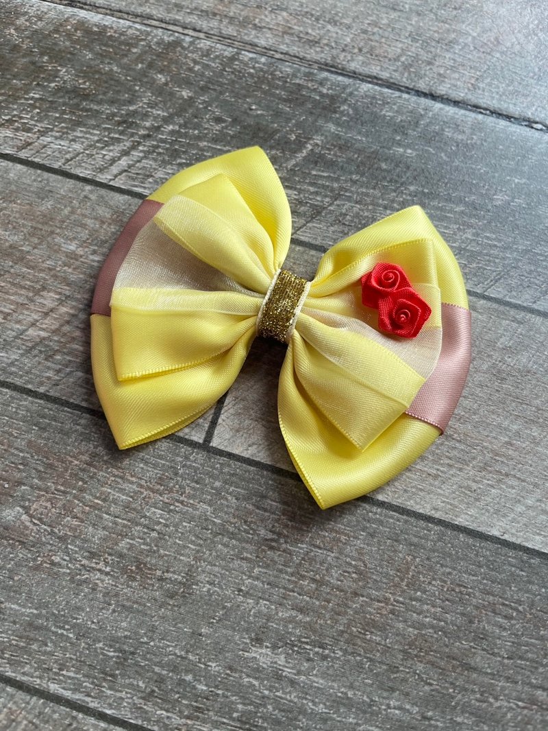 1pc Bow clip Princess collection Belle - 髮圈/髮夾 - 其他材質 