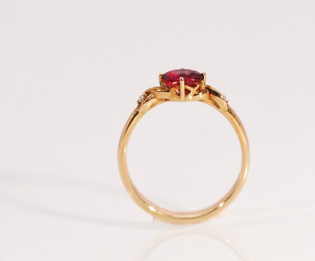 タイトル　18K ルビー　ダイヤモンド オールドデザイン リング J70303c1.jpg
