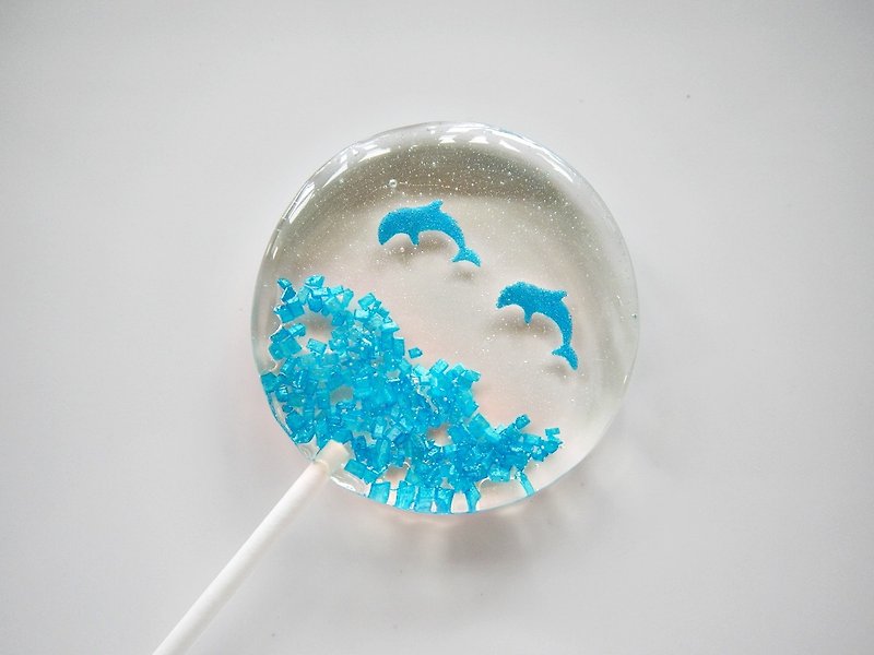 ✪Lovable Time Candy Shop✪ Maximo Oliveros lollipop - Dolphin lovers handmade wedding was small customized your ideas with people eating difficult choice between collection - Snacks - Fresh Ingredients Blue