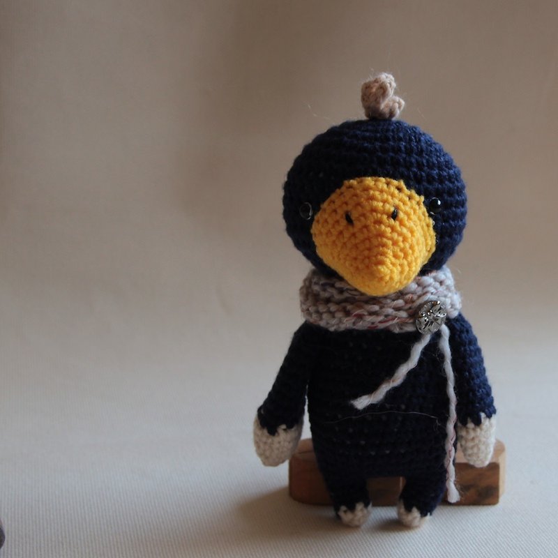 Amigurumi crochet doll: Toucan+scarf - Kids' Toys - Polyester Blue