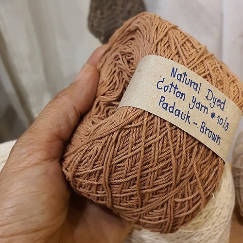 Natural Dyed Cotton Yarn, Cone 250 g. - Shop ChiangmaiCotton Knitting,  Embroidery, Felted Wool & Sewing - Pinkoi