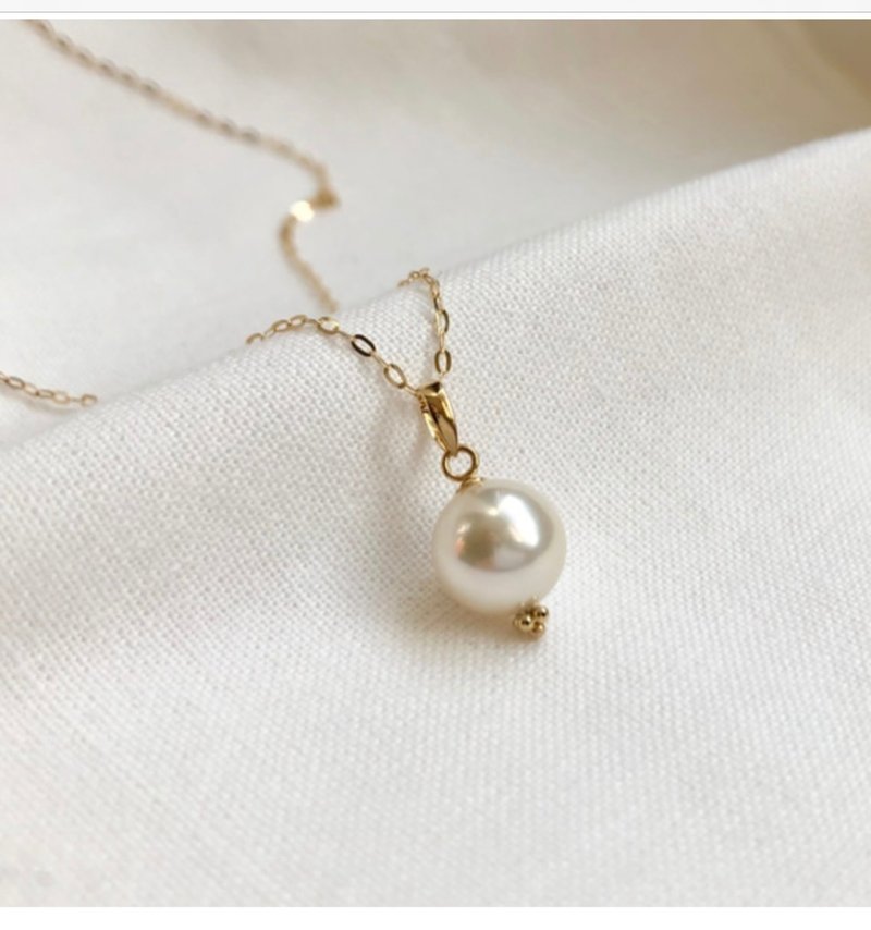 Akoya pearl pendant K18 sea pearl  750 - 項鍊 - 珍珠 金色