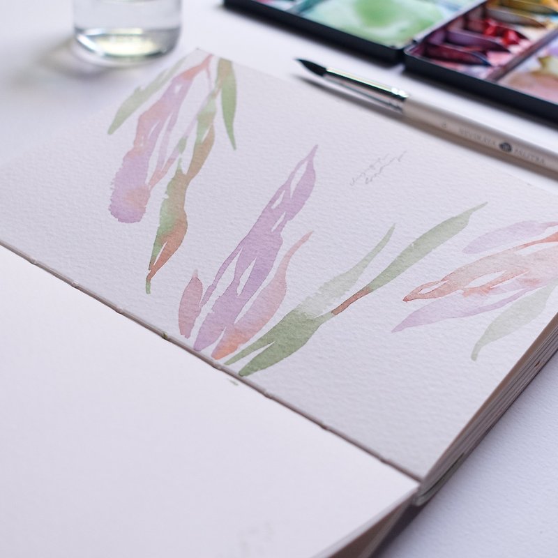 Simply fill in the watercolor book, free painting, and a group - วาดภาพ/ศิลปะการเขียน - กระดาษ 