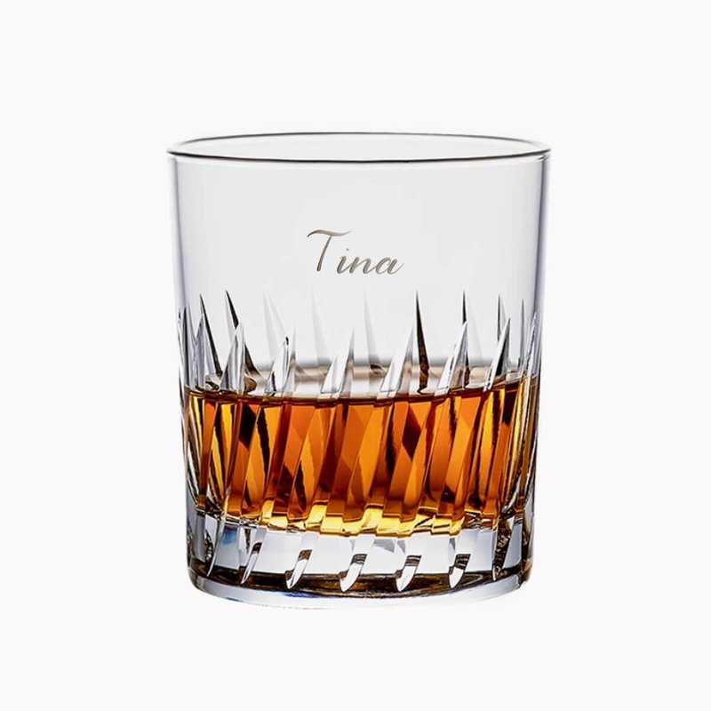 245cc【Japan Toyo Sasaki】Crystal Fire Whiskey Glass - Bar Glasses & Drinkware - Glass Transparent