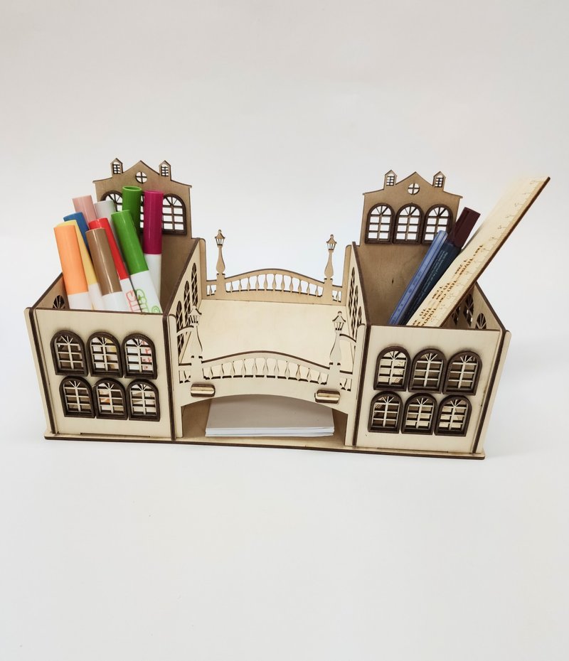 Wooden pencil storage, Wooden pencil holder, Office desk accessories - Pen & Pencil Holders - Wood 