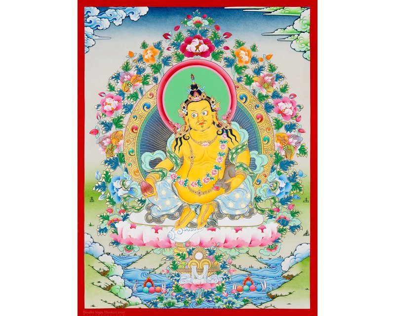 充滿活力的財富增長唐卡 – 吸引豐盛 - 壁貼/牆壁裝飾 - 其他材質 多色