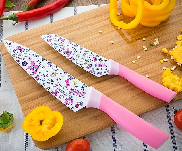 Out-of-print spot Sanrio authorized Pinkholic knife set-chef's