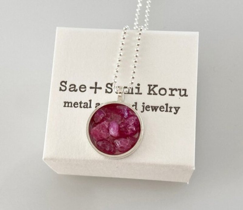 炎の宝石箱◇ピンクスピネル原石Jewelry Box◇シルバー ペンダント - 項鍊 - 其他金屬 