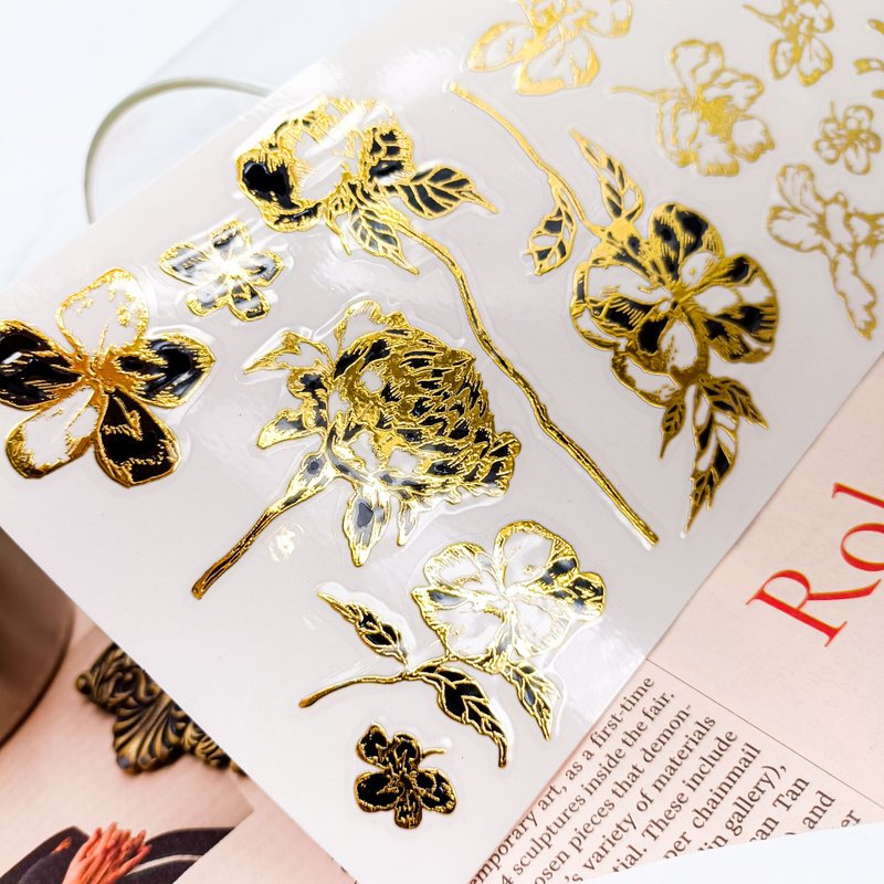 516 繁花朵朵 flowers / 轉印貼纸Transfer Stickers - 貼紙 - 其他材質 多色