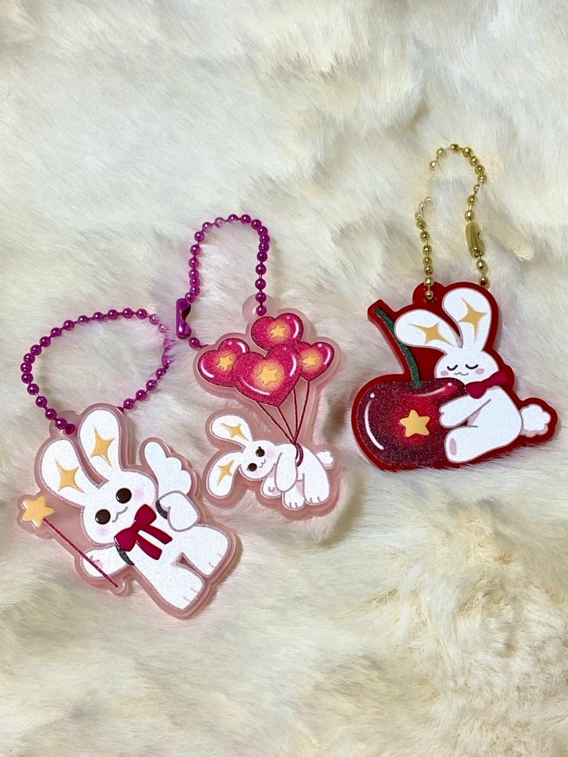 Little Bunny LIXS KeyChain - 鑰匙圈/鑰匙包 - 塑膠 