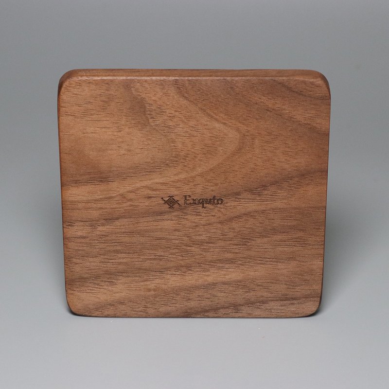 Black Walnut Coaster | Square - Coasters - Wood Brown