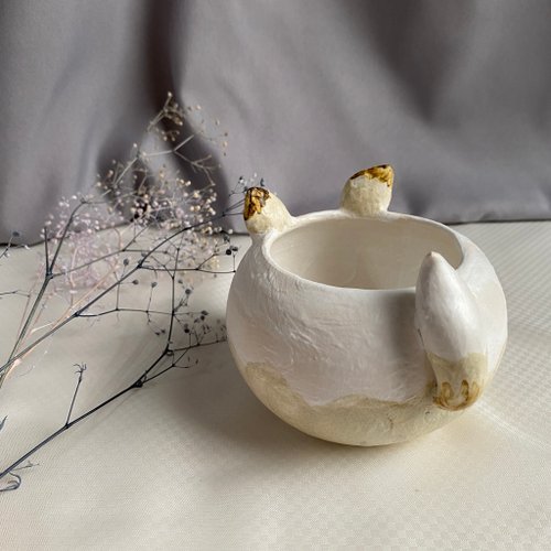 陶芸　手作り陶器　花入れ 花入 花瓶 陶芸 手作り陶器 - ショップ ツーもち-陶磁器 花瓶