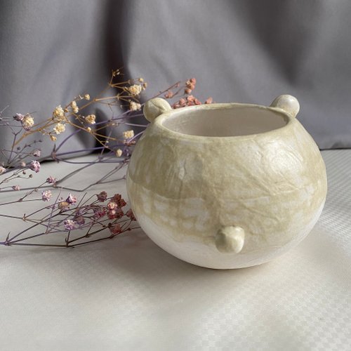 陶芸　手作り陶器　花入れ 植木鉢 花入 陶芸 手作り陶器 - ショップ ツーもち-陶磁器 観葉