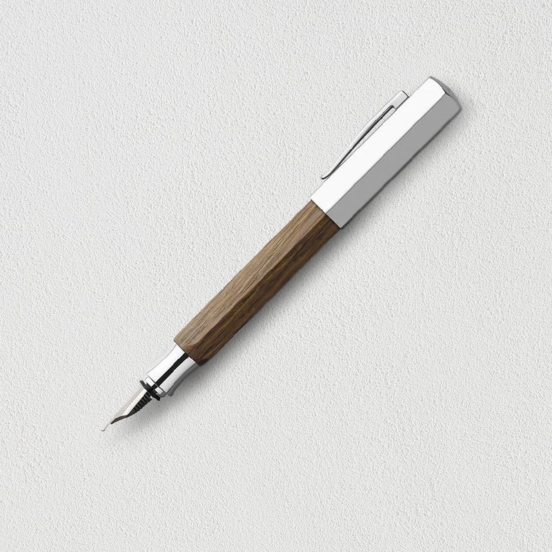 【Faber-Castell】ONDORO 橡木鋼筆-EF尖 免費刻字 - 鋼筆 - 木頭 咖啡色