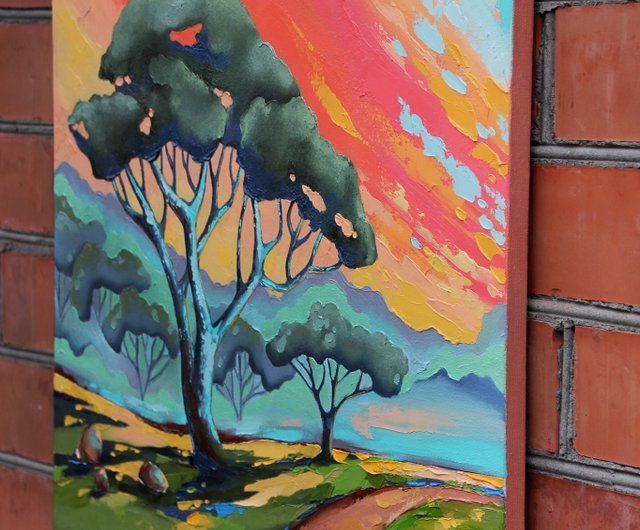 アフリカの市場の風景 絵画 （Web3でアフリカ発のデジタルアート