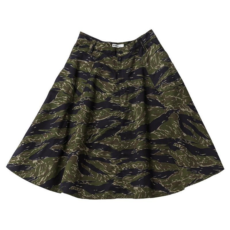 TOM'S AUTUMN - Pockets Midi Skirt - 裙子/長裙 - 棉．麻 