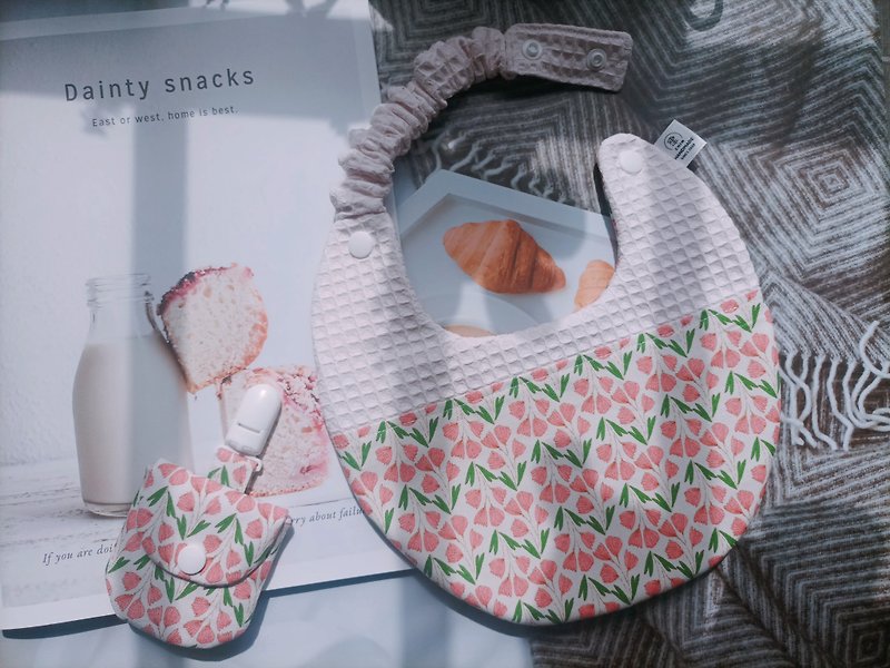 Jin Handmade Mid-Moon Gift Box Set/Bib Bag/Safety Talisman Bag Holder/Petit Bourgeoisie - Baby Gift Sets - Cotton & Hemp 