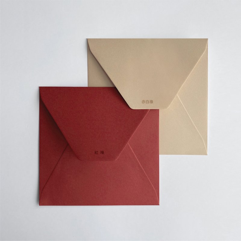 W&W Wedding Card Feast-50 pieces in a set-square lid-paper imported from Japan-envelope C - ซองจดหมาย - กระดาษ 