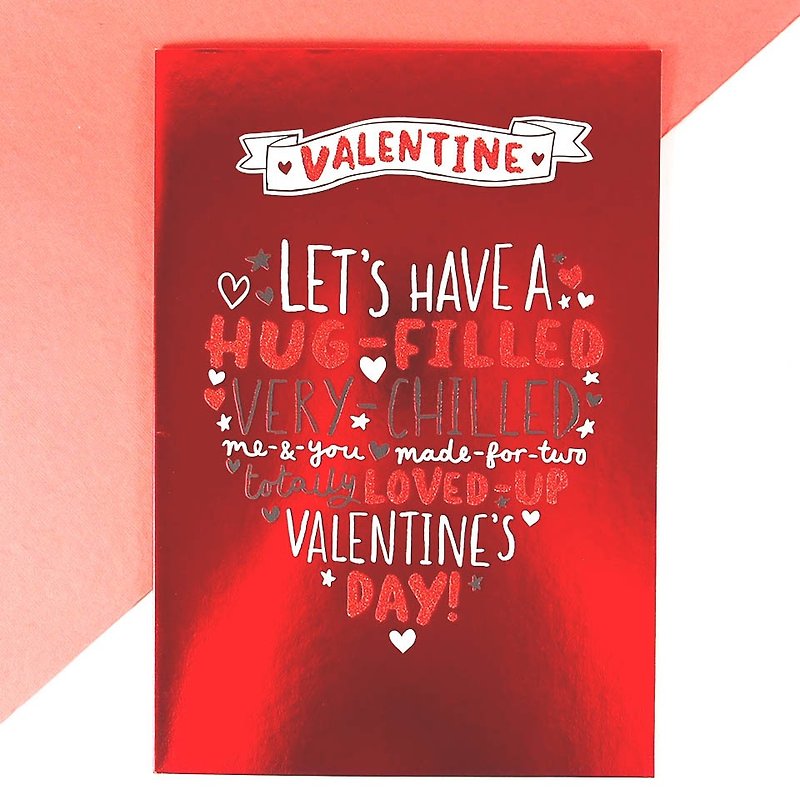 Let Valentine's Valentine's Day [Valentine's Day Valentine's Day Card] - Cards & Postcards - Paper Red