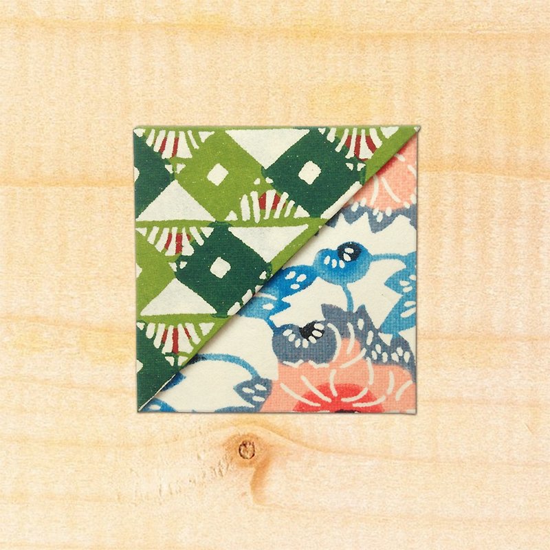 Flower Corner Bookmark-Imported Japanese Washi / Handmade Bookmark-bookmark#041 - ที่คั่นหนังสือ - กระดาษ 