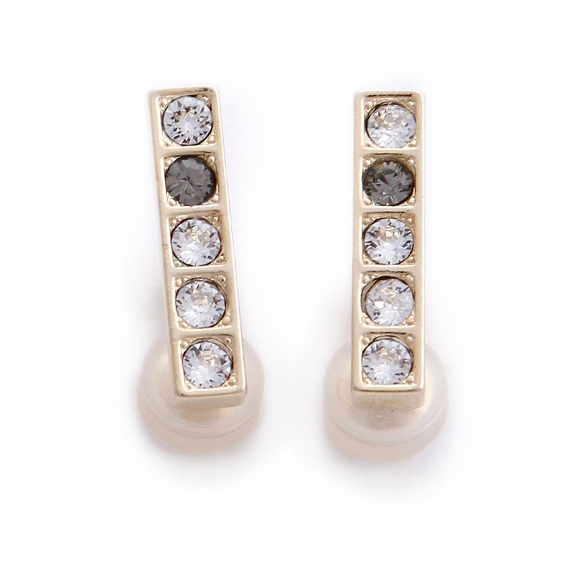 [JewCas] Air Earrings Series Crystal Air Ear Clips_JC2441 - Earrings & Clip-ons - Other Metals White