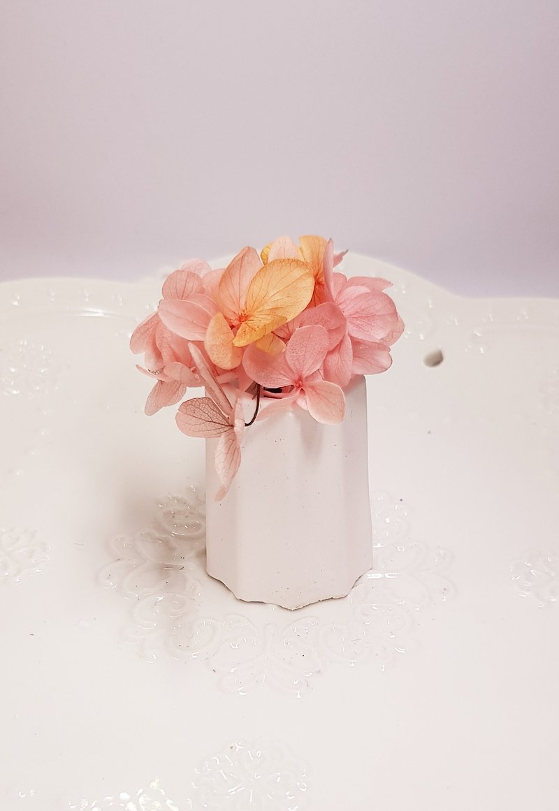 Handmade eternal flower - Hydrangea flowerpot, extracting fragrant stone Valentine's Day - wedding small things - birthday present - Items for Display - Other Materials 