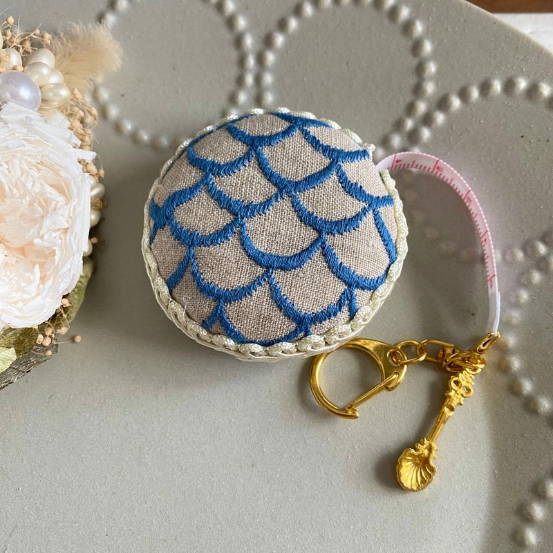 ミナペルホネン　メジャー　マーメードBE - 其他 - 棉．麻 藍色