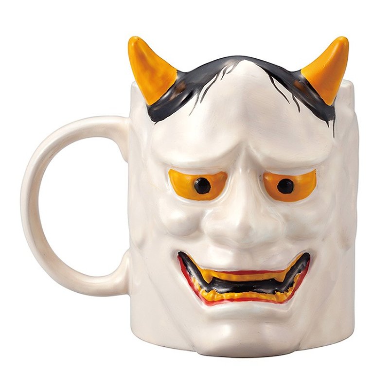Sunart mug - ghost face - แก้วมัค/แก้วกาแฟ - ดินเผา สีเทา
