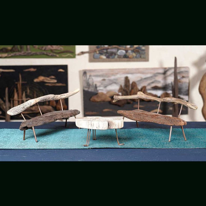 可愛い　ミニチュア 椅子　ミニチュア テーブル　ミニチュアセット　miniature furniture　#２-1 - 其他家具 - 木頭 