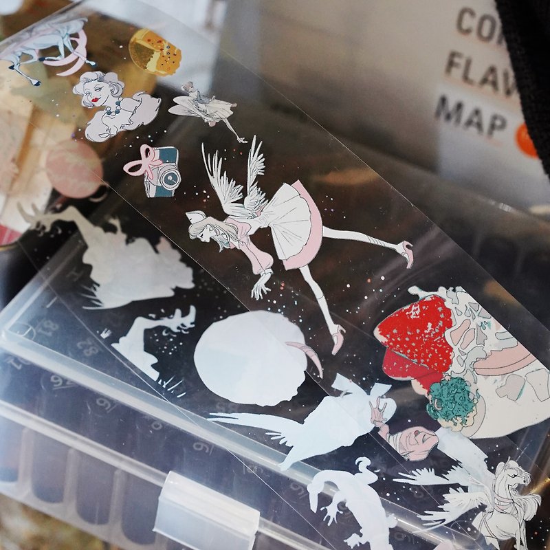 Production Paradise Light Retro Element PET Washi Tape - มาสกิ้งเทป - กระดาษ หลากหลายสี