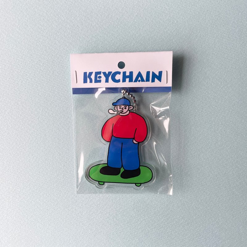 Acrylic Keychain PEOPLE SKATER BOY - Keychains - Plastic 