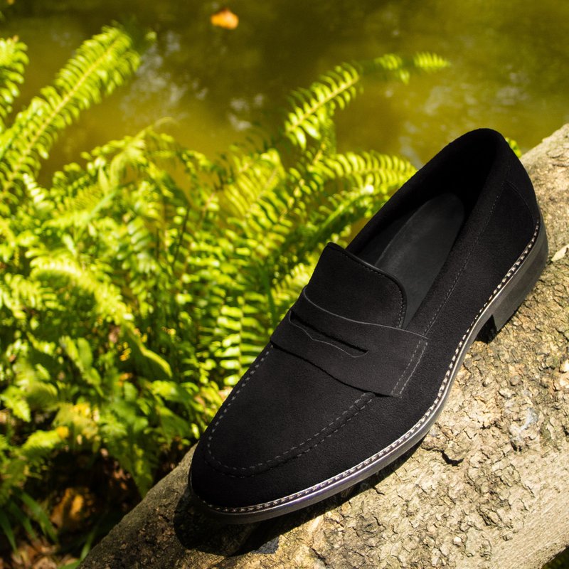 REGENT 素雅便士樂福鞋-黑/ Penny Loafer-Black - 男皮鞋 - 真皮 黑色