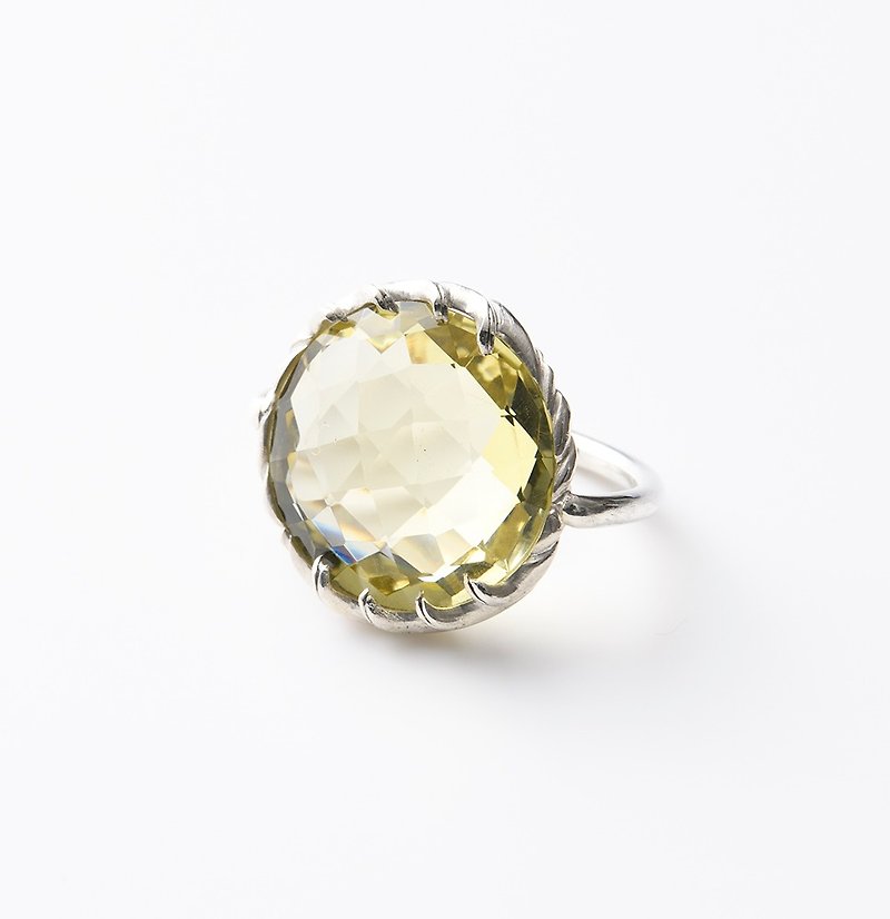 CR74 (lemon quartz) - General Rings - Other Metals Yellow