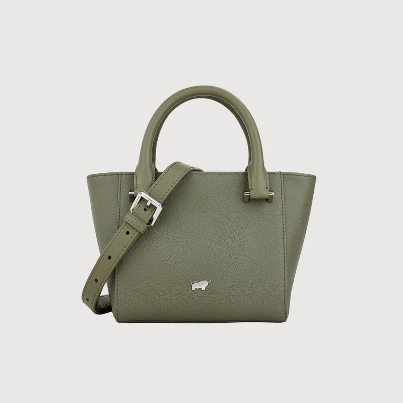 【Complimentary Gift Wrapping Upgrade】Iyana-A Handbag - Seaweed Green/BF872-55-SP - กระเป๋าถือ - หนังแท้ สีเขียว