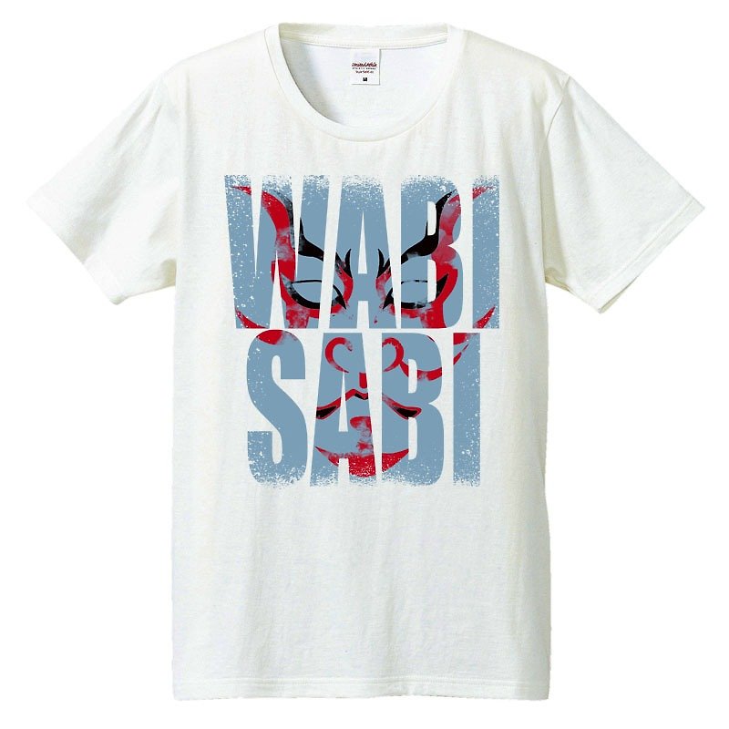T-shirt / WABI SABI - เสื้อยืดผู้ชาย - ผ้าฝ้าย/ผ้าลินิน ขาว