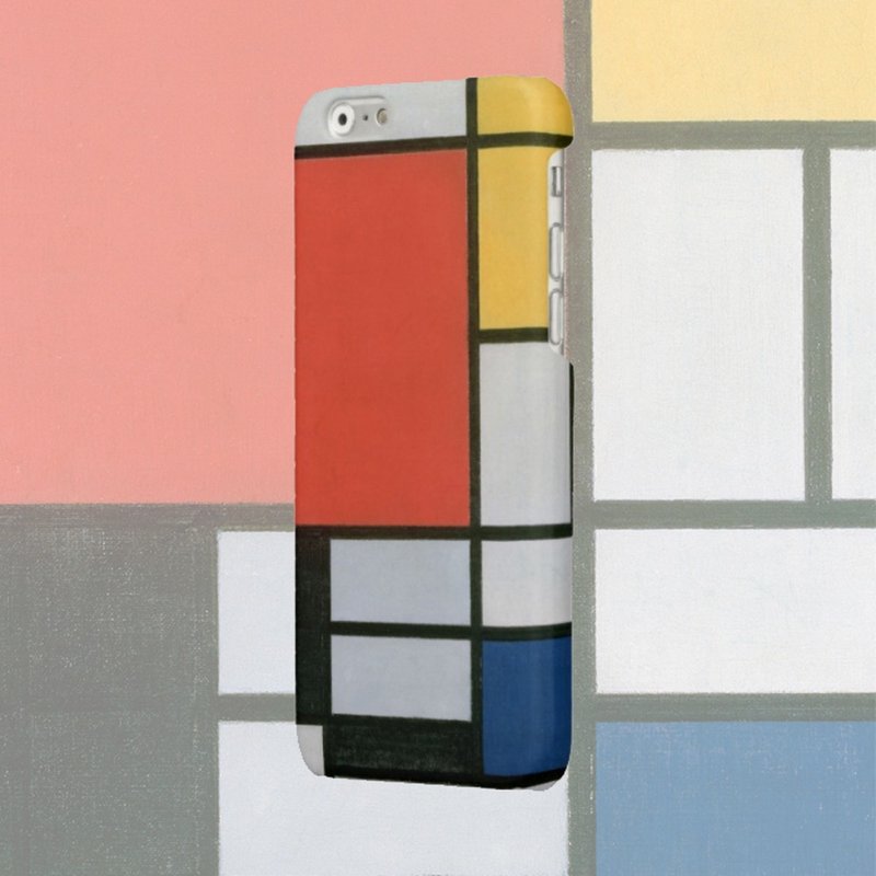 iPhone case Samsung Galaxy Case Phone case hard plastic Mondriaan classic art 73 - 手機殼/手機套 - 塑膠 