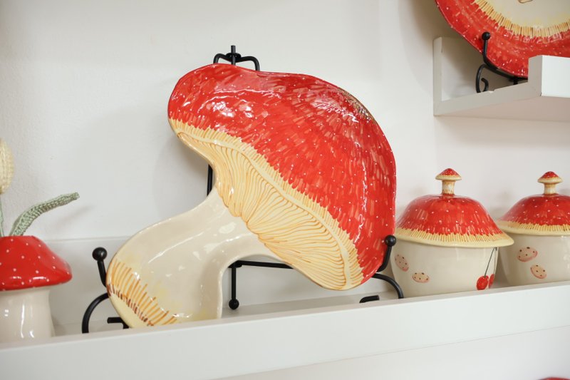Mushroom Plate - 其他 - 羊毛 紅色