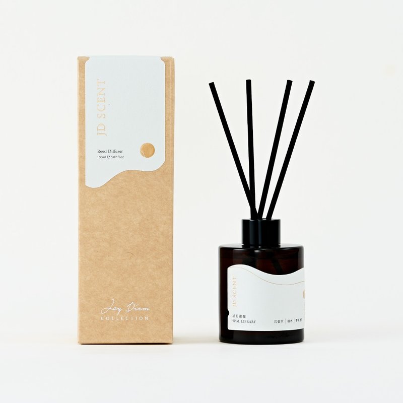 【JD SCENT】9 P.M. 琥珀書閣 LIBRARY 120ml 空間擴香 - 香氛/精油/擴香 - 玻璃 