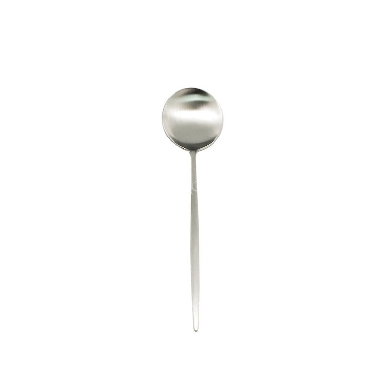 葡萄牙 Cutipol | MOON /  霧銀不鏽鋼16.6CM點心匙 - 餐具/刀叉湯匙 - 不鏽鋼 銀色