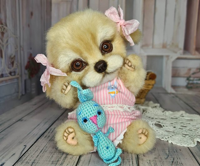 手作りぬいぐるみ犬かわいい子犬のおもちゃクリスマスギフト ショップ Amitoysgifts 人形 フィギュア Pinkoi