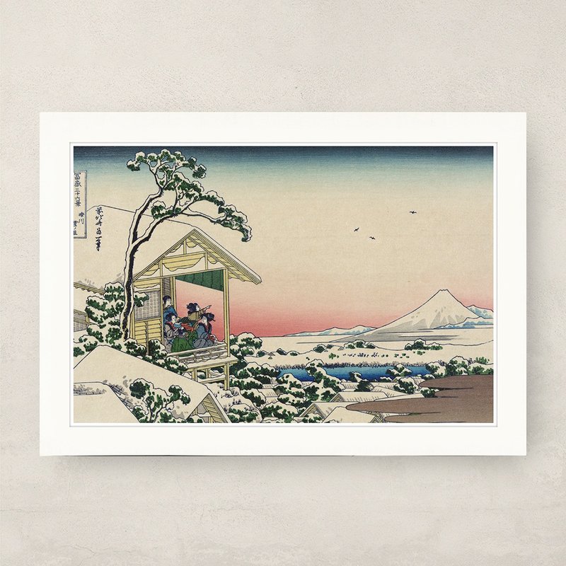 【 藝術畫卡 】葛飾北齋・礫川雪旦 | B4畫卡 - 海報/掛畫/掛布 - 紙 卡其色