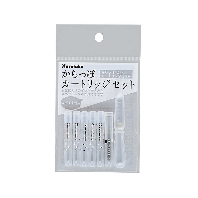 【Kuretake 日本吳竹】空心筆卡式墨水管 (5入/組) - 其他書寫用具 - 其他材質 